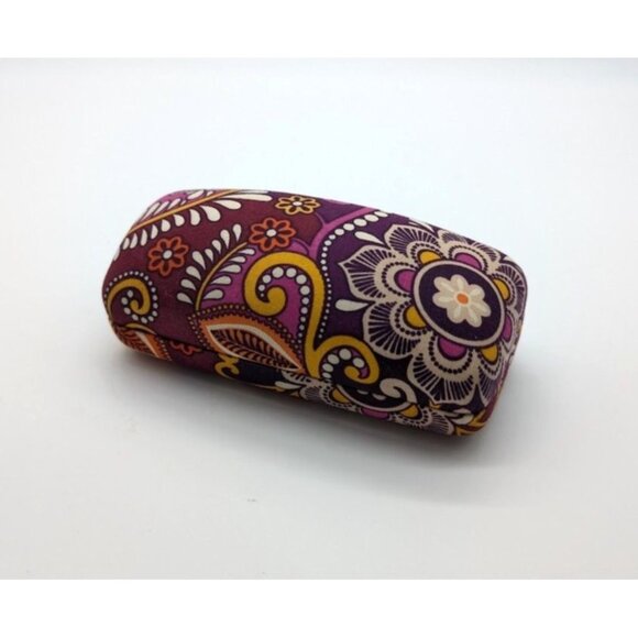 Vera Bradley Hard Shell Eyeglass Case Safari Sunset Clamshell Sunglasses Paisley - Picture 1 of 8